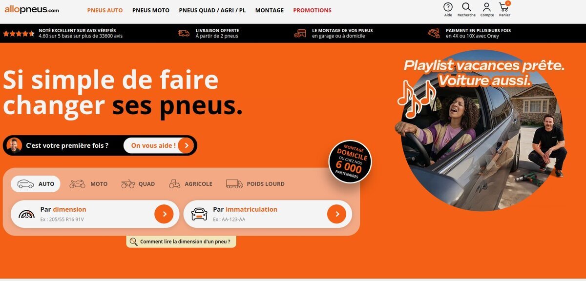 Allopneus marketplace pneus Michelin 8 millions pneus 6000 centres montage