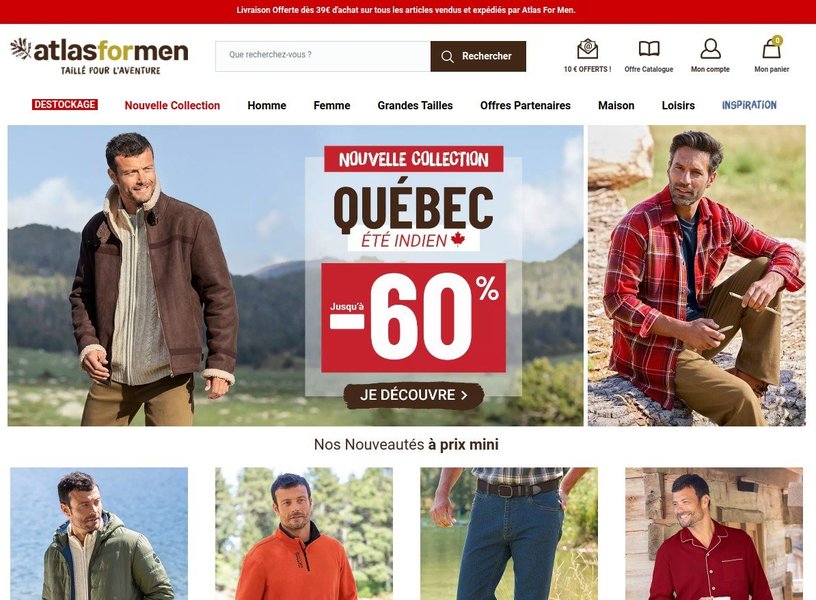 Marketplace Atlas for men B2C HYBRIDE PRODUITS VETEMENTS FRANCAISES Top Marketplaces