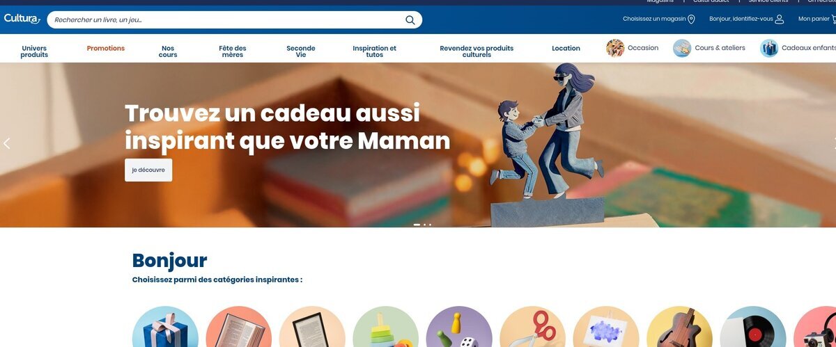 Cultura marketplace francaise culture livres jeux loisirs creatifs