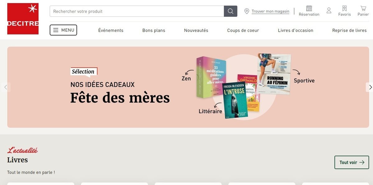 Decitre marketplace francaise livres ebooks Kobo librairies Lyon
