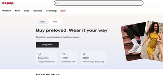 Depop marketplace mode seconde main Gen Z vintage streetwear Etsy