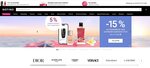 Capture homepage Notino marketplace beaute parfums maquillage soins