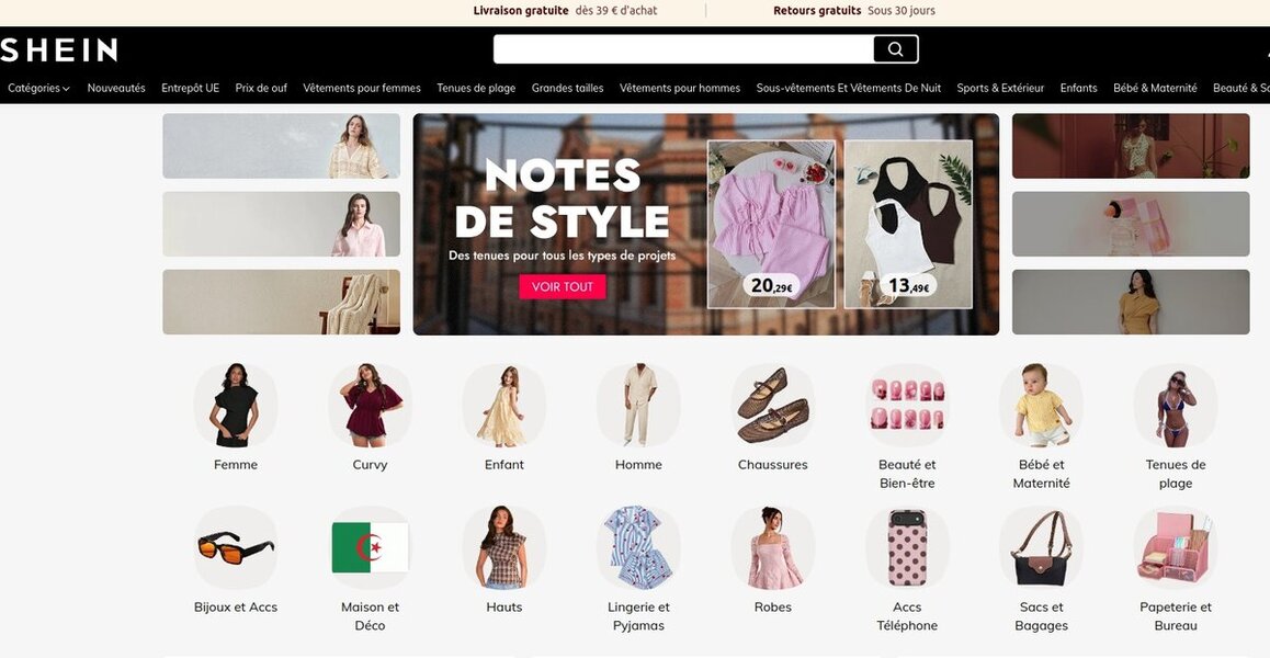 SHEIN marketplace fast fashion mode mondiale Chine 6000 produits par jour