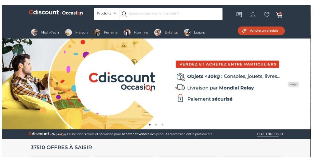 Cdiscount se lance dans la vente d’occasion