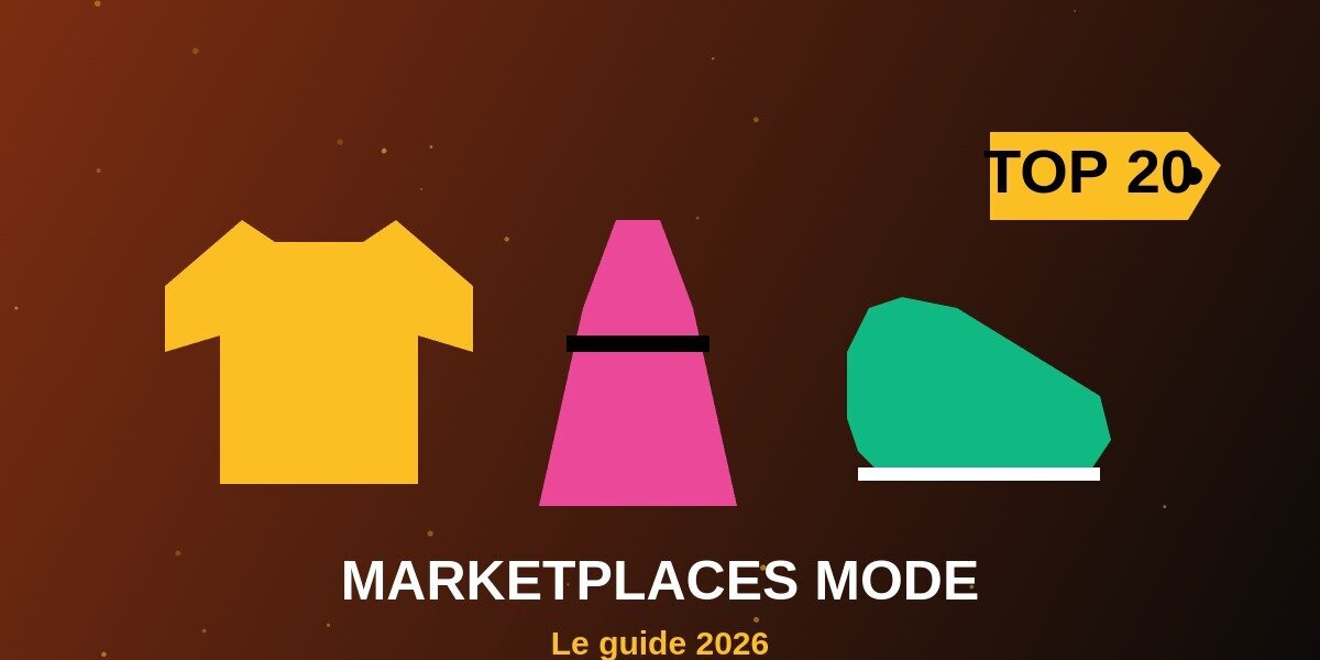 Top 20 marketplaces mode 2026 illustration t-shirt robe chaussure vetements