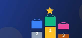 Top marketplaces 2026 illustration podium trophees shopping bags marketplace e-commerce