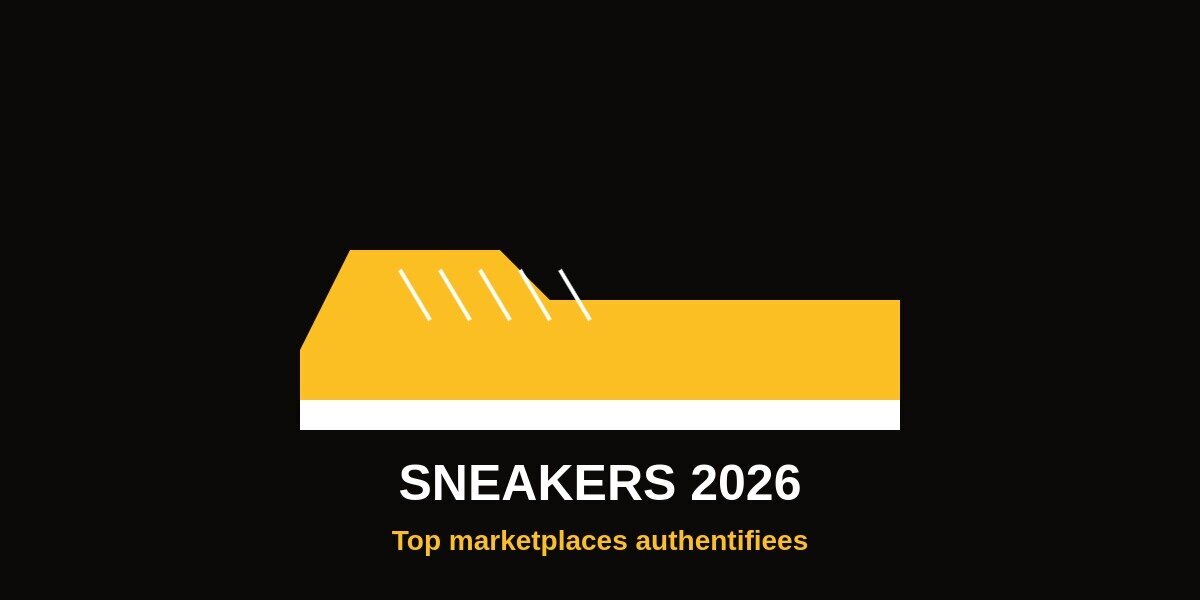 Top marketplaces sneakers 2026 StockX GOAT illustration chaussure streetwear